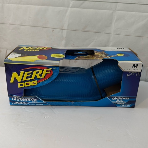 Nerf Dog M Launcher Durable Interactive Launching Ball Toy Step On - Picture 1 of 8